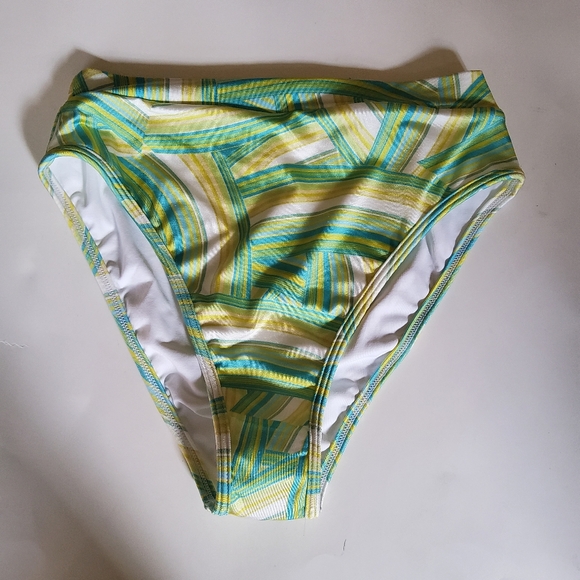 L*Space Frenchi Over The Rainbow Print Bitsy Bikini Swimsuit Bottom Size M New - Picture 7 of 11